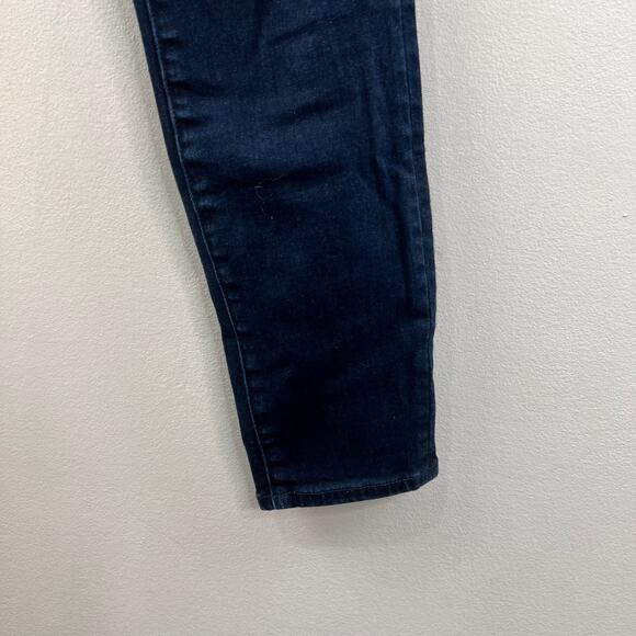 J Brand Lillie High Rise Crop Skinny Jeans Button Fly Dark Wash Stretch Size 27 - Picture 3 of 8